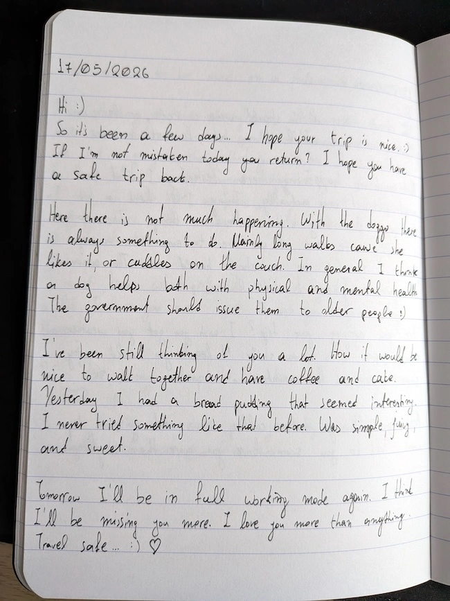 Letter of 17 05 2026